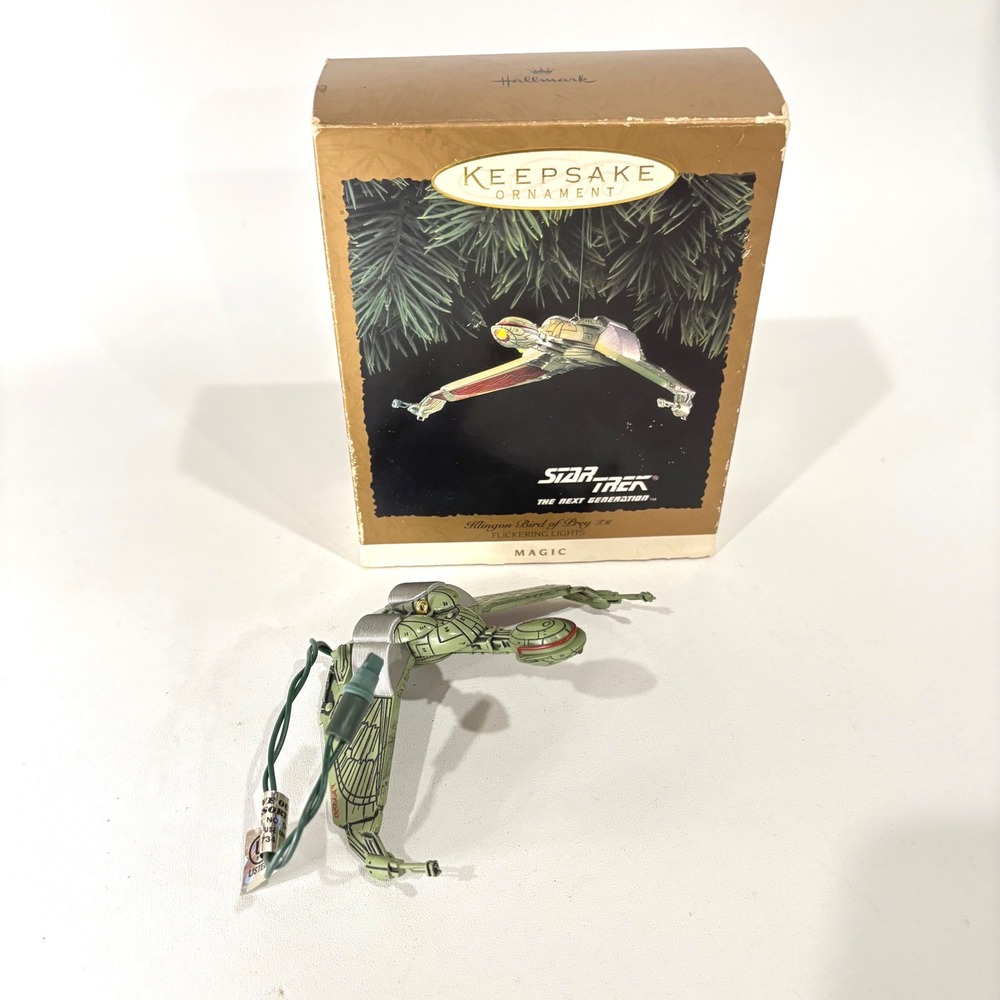 Hallmark 1994 Star Trek Klingon Bird of Prey Magic Keepsake Ornament with Box